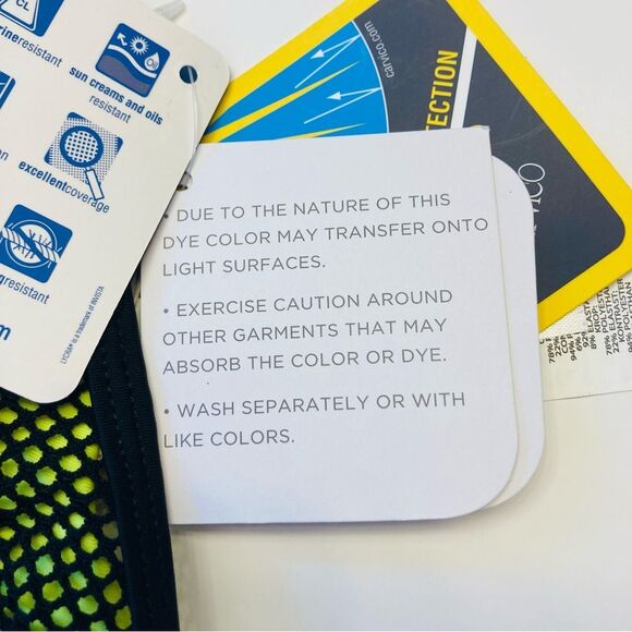 Fabletics Neon Costa Mesh Layer‎ Triangle Bikini Top Removable Cups Sz Large NEW - Picture 10 of 15